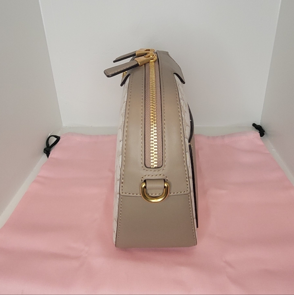 Kate Spade Flower Jacquard Stripe Addy Medium Dome Crossbody - Picture 5 of 6